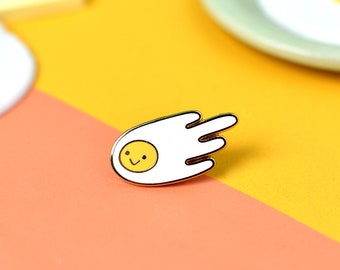 Shooting Egg Hard enamel pin