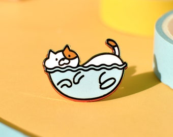 Cats are Liquid Hard enamel pin