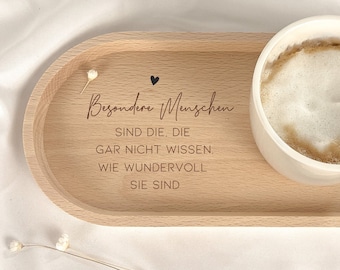 Personalized Christmas or Birthday Gift | Special People | Engraved Coffee and Tea Tray | Wooden Decor | Board | For Him, Her, or Her
