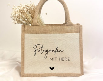 Personalized Burlap Bag | farewell gift | Small thank you | Photographer | Nurse | nurse | midwife | gift bag