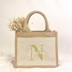 Borsa in juta personalizzata | Regalo per il compleanno della fidanzata | idea regalo| piccola cosa | Natale | JGA I Sorella