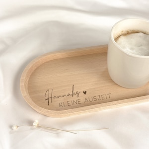 Personalized Gift Girlfriend Birthday | Tray with engraving Little time out | Kitchen decor | colleague | sister | Mom | Christmas