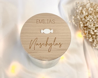 Gepersonaliseerde snoeppot met gravering | Cadeau-idee voor kleine spullen, snoep, snoepgoed, tieners, meisjes, jongens, verjaardagen, voorraadpotten
