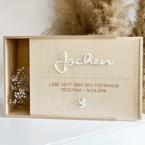 Personalized memory box | Mourning box | Funeral Gift | Keepsake wooden box | Mourning box sympathy | Grandpa | Grandma | Star Child