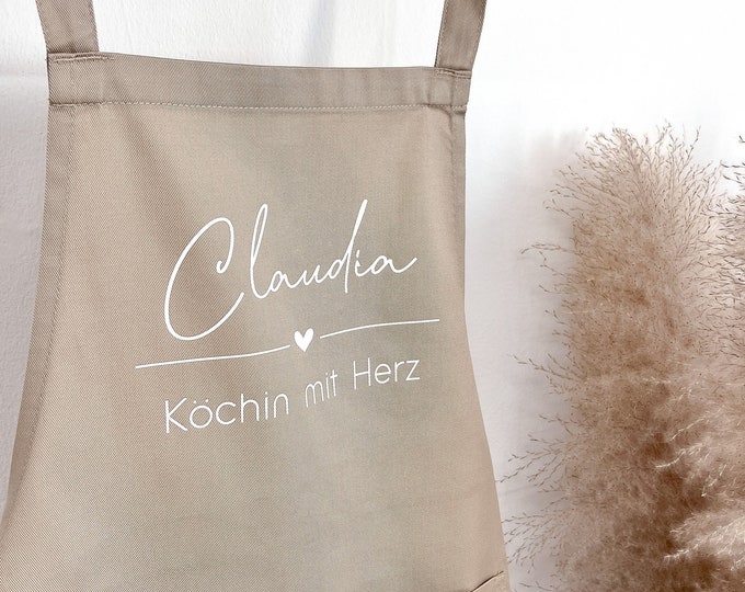 Geschenke für Frauen, Schürze mit Namen und Spruch, Grill Schürze