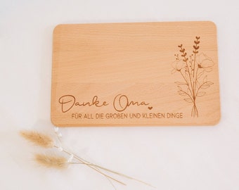 Ontbijtplank Oma Cadeau | snijplank | Gepersonaliseerd | cadeau verjaardag | lunchplankje | houten planken | Bedankt oma | grootmoeder