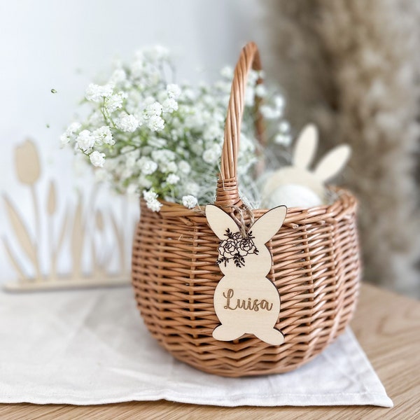 Easter basket personalized with Easter pendant | Children's basket | Easter egg hunt | Easter Bunny | Easter gift idea | Girl | boy | Basket