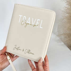 Personalized Travel Documents Organizer | Family Planner | document folder | For couples | U-booklet | Vaccination certificate | passport cover | honeymoon