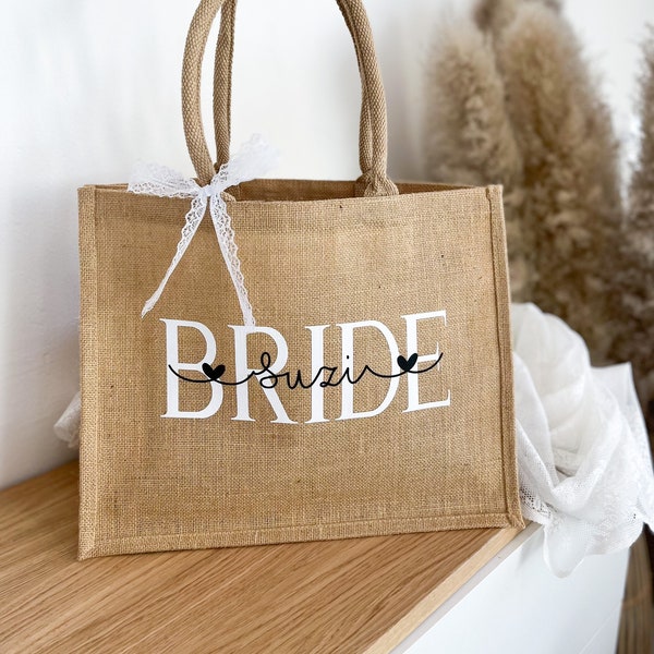 Personalisiertes Geschenk Braut | Bride to be | JGA | Geschenk Hochzeit | Junggesellenabschied | Trauzeugin | Kollegin | Verlobung Geschenk
