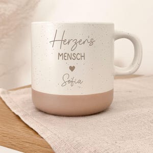 Steingut tassen mit beschriftung