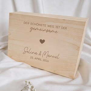 Gepersonaliseerde geschenkdoos | Trouwdoos | Valentijnsdag | Verloving | Jubileum | Bruiloft | Gegraveerde herinneringsdoos | De mooiste manier