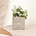 Personalized wedding gift: flower pot | Engraved names, concrete look, ceramic | Small cash gift for the registry office | Growing together product logo