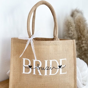 Personalisiertes Geschenk Braut Bride to be JGA Geschenk Hochzeit Junggesellenabschied Trauzeugin Kollegin Verlobung Geschenk Bild 4