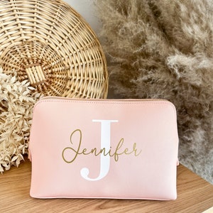 Personalized cosmetic bag with name Gift woman Mom Mother's Day Makeup bag birthday Best friend Toiletry bag image 6