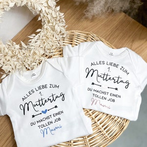 Baby Body 1. Muttertag Geschenk Mama und Baby Muttertagsgeschenk Mama Geschenkidee Bodysuit Erster Muttertag Baby Outfit Bild 4