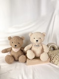 Personalized gift birth, cuddly teddy bear, child birthday soft toy bear, stuffed animal, cuddly bear, baptism, girl boy, Vilive