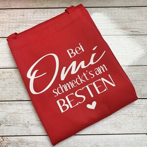 Personalisierte Schürze Kochschürze Küche Deko Personalisiertes Geschenk Freundin Mama Oma Opa Papa Geburstag Idee Bild 5