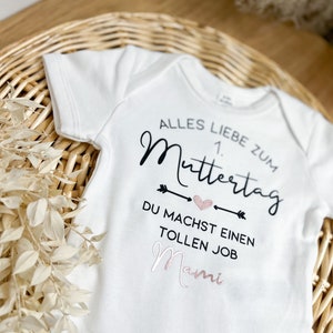 Baby Body 1. Muttertag Geschenk Mama und Baby Muttertagsgeschenk Mama Geschenkidee Bodysuit Erster Muttertag Baby Outfit Bild 5