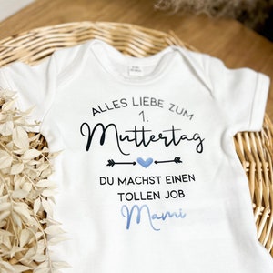 Baby Body 1. Muttertag Geschenk Mama und Baby Muttertagsgeschenk Mama Geschenkidee Bodysuit Erster Muttertag Baby Outfit Bild 6