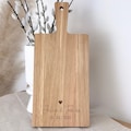 Personalized Wedding Gift Cutting Board | Engraving with Names & Date | Engagement, Housewarming, Bride and Groom | Oak Wood | Money Gift Idea