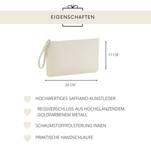 Personalisierte Clutch Geschenk Braut MRS mit Name Brauttasche Hochzeit Accessoires Abendtasche JGA Verlobung Trauzeugin Bild 5