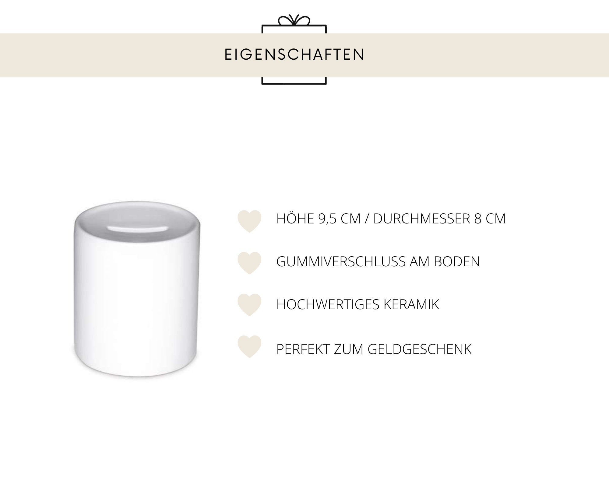 Personalisierte Spardose | Geschenk Baby | Taufe | Kommunion | Geburtstagsgeschenk | Geldgeschenk | Geburtstagsgeschenk | Ostern | Geburt