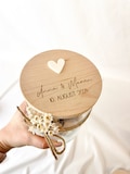 Personalized wedding gift | Money gift for the bride and groom | Engagement jar | Small gift | Gift wrapping | Silver Gold product logo