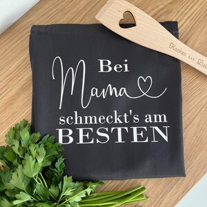 Kochschürze Mama Muttertag Geschenk Backschürze Geburtstagsgeschenk Ostern Weihnachten Deko Küche Geschenkidee grau Vilive Bild 4