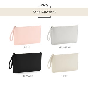 Personalisierte Clutch Geschenk Braut MRS mit Name Brauttasche Hochzeit Accessoires Abendtasche JGA Verlobung Trauzeugin Bild 4