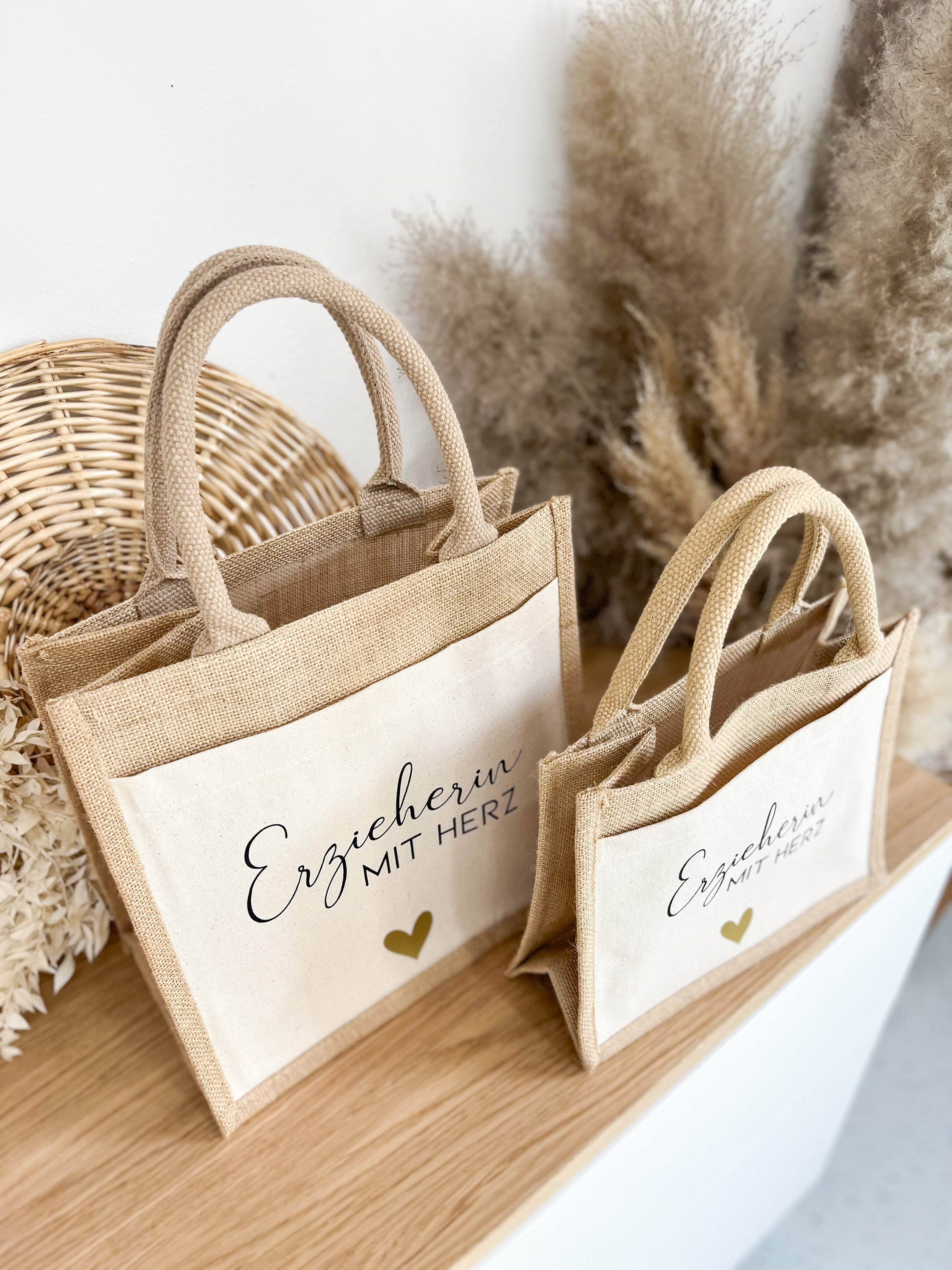 Jute-Tasche Mit ‚Mama‘-Stickerei – Personalisiertes Geschenk Für Muttertag & Geburtstag