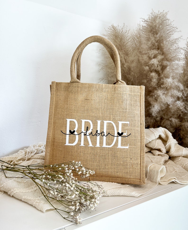 Personalisiertes Geschenk Braut Bride to be JGA Geschenk Hochzeit Junggesellenabschied Trauzeugin Kollegin Verlobung Geschenk Bild 2