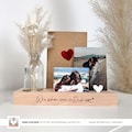Gift for girlfriend | Card holder | Birthday | Engraved with "How wonderful that you exist" | Photos | Christmas | Mom | Flower | Candle | Photo strip product logo