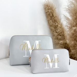 Personalized cosmetic bag with name Gift woman Mom Mother's Day Makeup bag birthday Best friend Toiletry bag image 2