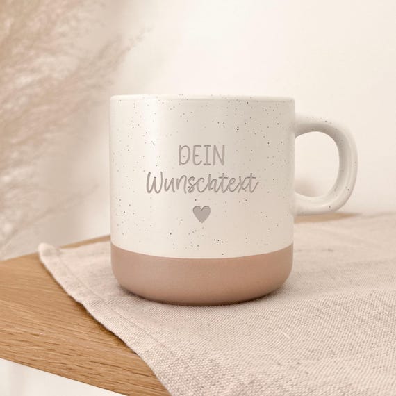 Personalisierte Tasse mit Wunschtext | Individuelles Geschenk Name Spruch | Keramiktasse Kaffee Tee | Mitarbeitergeschenk Logo | lustig Idee