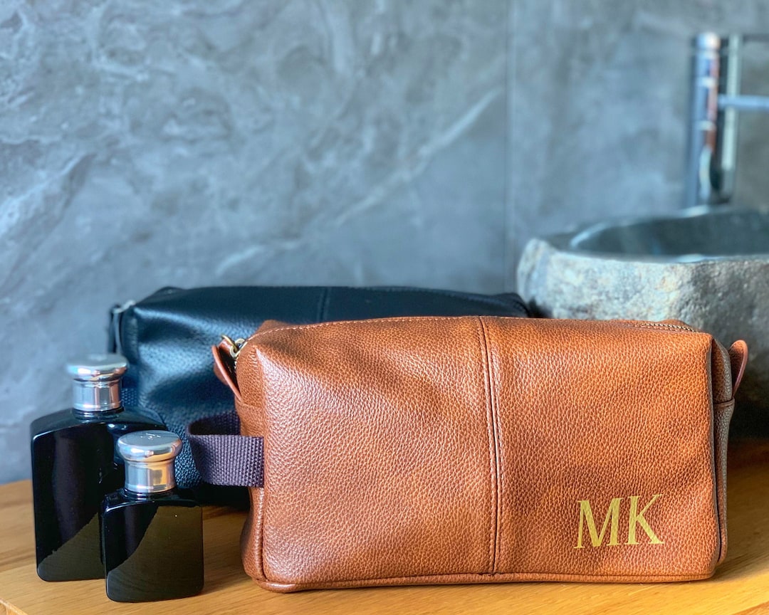 Toiletry Bag Men Personalized With Initial or Name Gift Idea Men ...