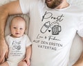 First Father's Day Baby Bodysuit, T-shirt or Set | Personalized Gift Cheers Dad | Father Son Daughter | Funny Gift Idea | Romper product logo