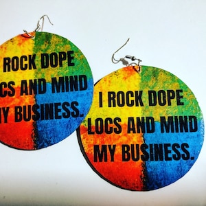 I rock dope locs earrings