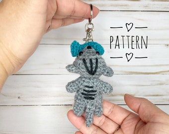 Pattern - Cat Keychain Crochet Pattern with Video Tutorial