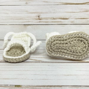 Crochet Baby Shoes, Baby Sandals, New Baby Gift image 5