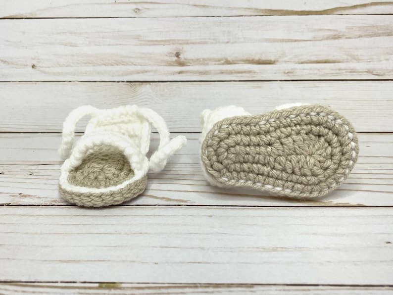 Crochet Baby Shoes, Baby Sandals, New Baby Gift image 5