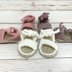 Crochet Baby Shoes, Baby Sandals, New Baby Gift image 2