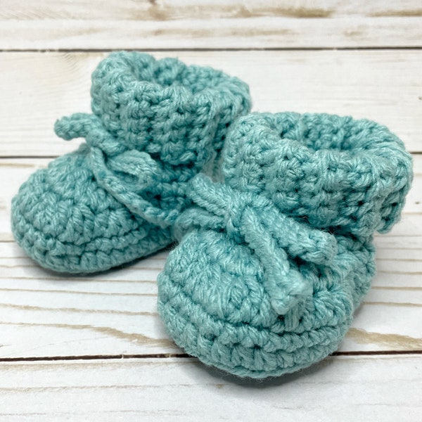 Crochet Baby Booties, Handmade Baby Booty, Knit Baby Booties