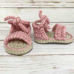 Crochet Baby Shoes, Baby Sandals, New Baby Gift image 3