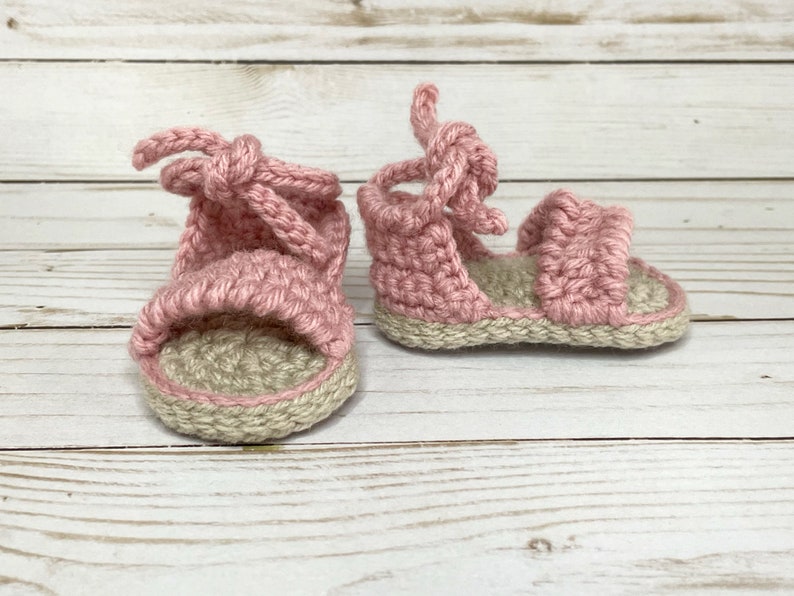 Crochet Baby Shoes, Baby Sandals, New Baby Gift image 3