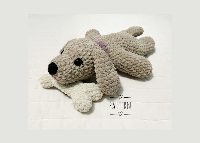 Crochet Dog Pattern with Video Tutorials (PDF Download) image 1