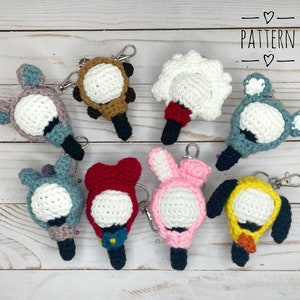 Pattern - BT21 Army Bomb Keychain Pattern Bundle, Crochet Army Bomb Pattern, PDF