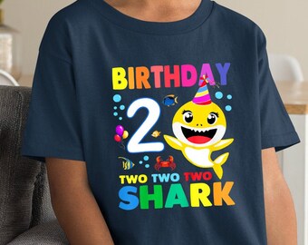 Shark 2nd Birthday Etsy Shark 2nd Birthday Etsy