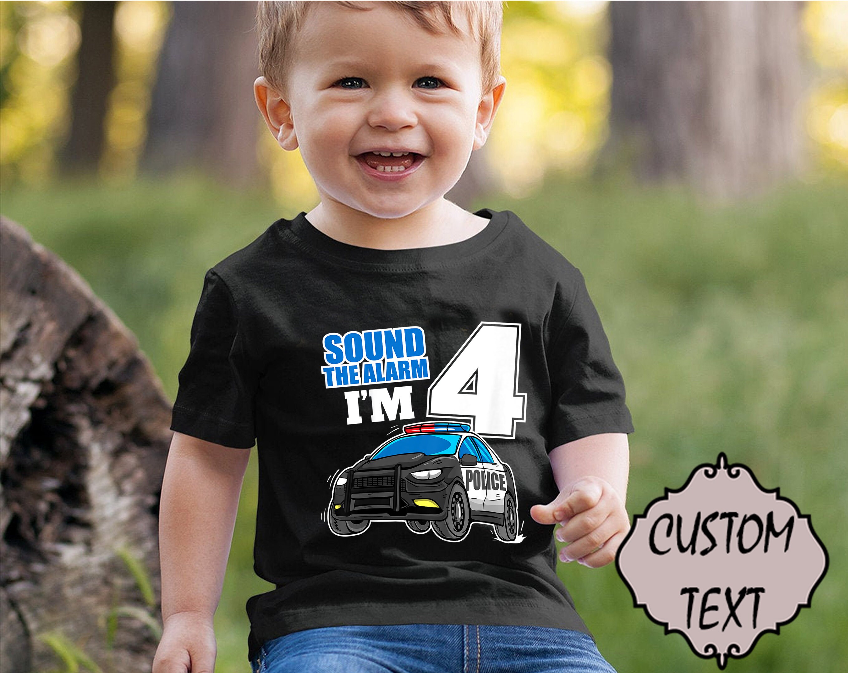 Boy Birthday Outfit Kids Police Shirt Toddler Gift Police birthday shirt Birthday Shirt Police Theme Birthday Police Kids Party 