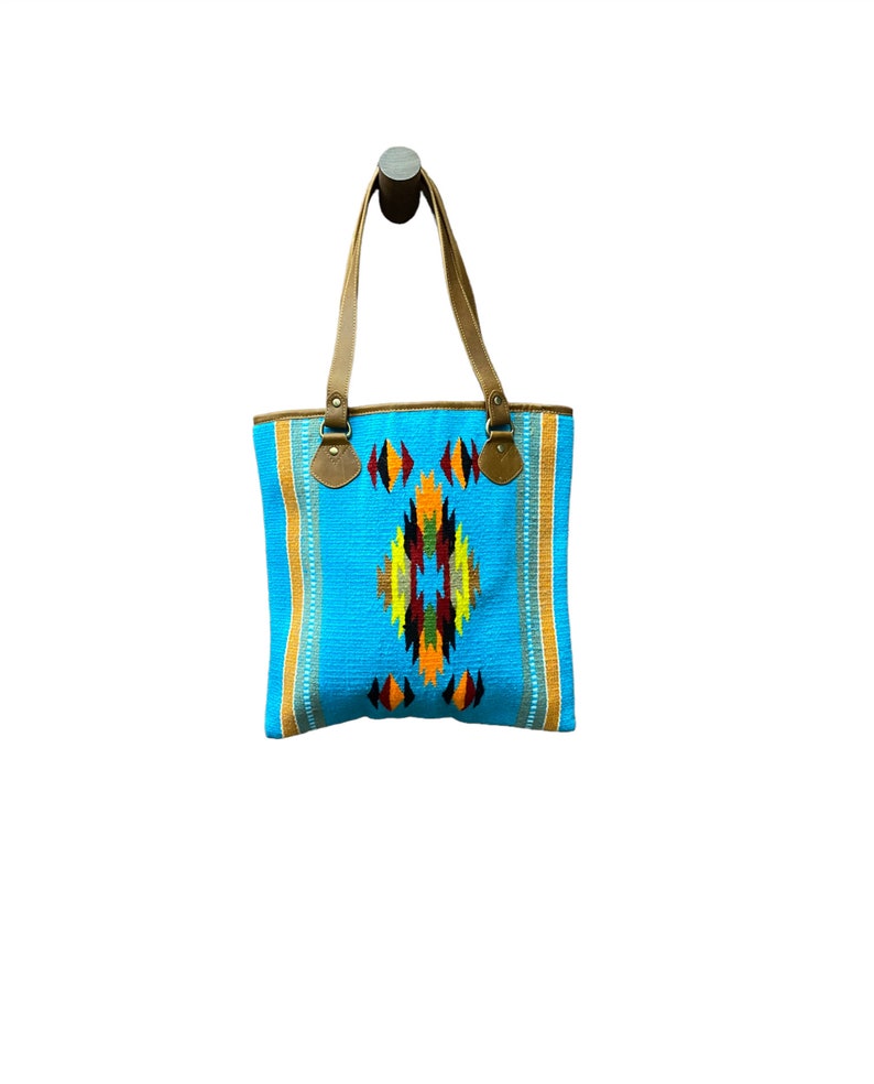Southwestern Style Tote Bag Colorful Blanket Bag Modern Etsy