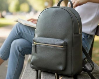 i Santi Made in Italy Black Leather Convertible Backpack Bag BLACK LEATHER BACKPACK – I Santi main image 2